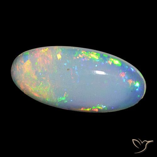 9,17 ctw natürlicher Mehrfarbig Opal, Oval, Transparent