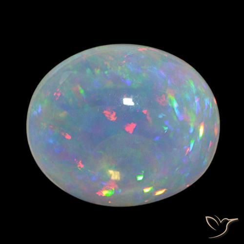 9,17 ctw natürlicher Mehrfarbig Opal, Oval, Transparent