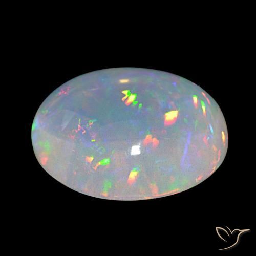 9,17 ctw natürlicher Mehrfarbig Opal, Oval, Transparent