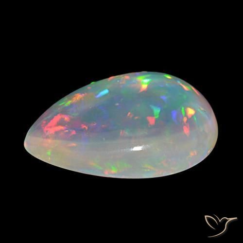9,17 ctw natürlicher Mehrfarbig Opal, Birnenform, Transparent