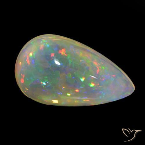 9,17 ctw natürlicher Mehrfarbig Opal, Birnenform, Transparent