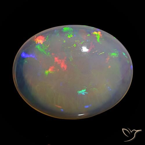 9,17 ctw natürlicher Mehrfarbig Opal, Oval Schliff, Transparent
