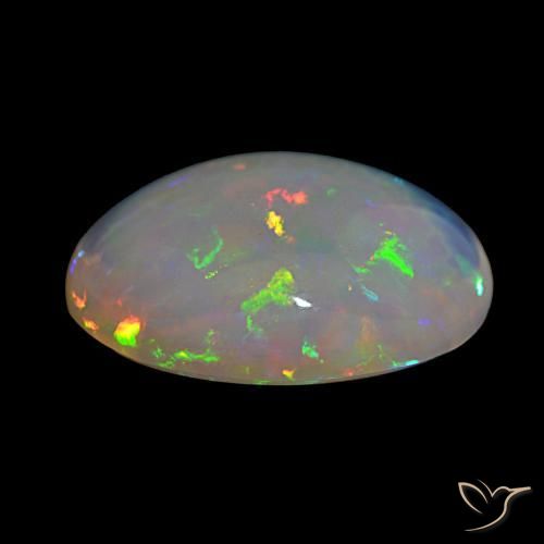 9,17 ctw natürlicher Mehrfarbig Opal, Oval Schliff, Transparent