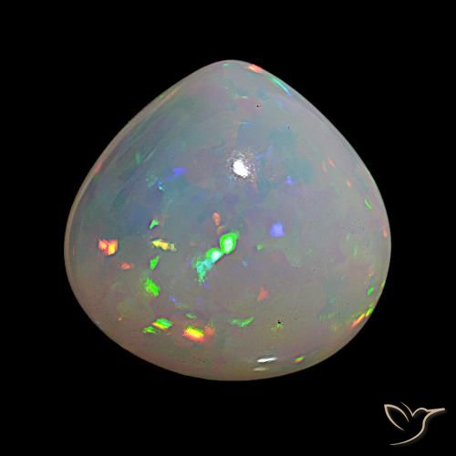 9,17 ctw natürlicher Mehrfarbig Opal, Birnenform, Transparent