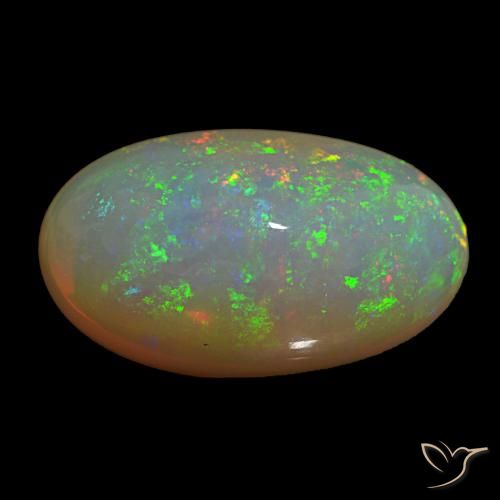 9,17 ctw natürlicher Mehrfarbig Opal, Oval Schliff, Transparent