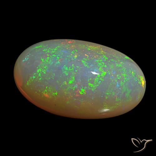 9,17 ctw natürlicher Mehrfarbig Opal, Oval Schliff, Transparent