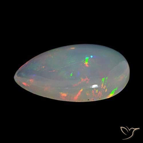 9,17 ctw natürlicher Mehrfarbig Opal, Birnenform, Transparent