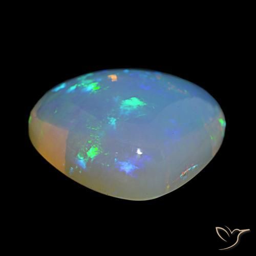 9,17 ctw natürlicher Mehrfarbig Opal, Birnenform, Transparent