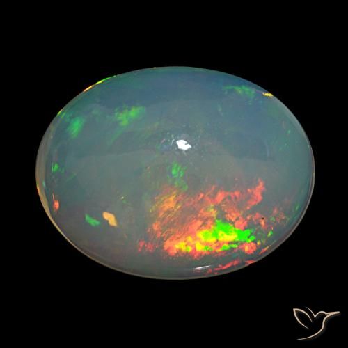 9,17 ctw natürlicher Mehrfarbig Opal, Oval Schliff, Transparent