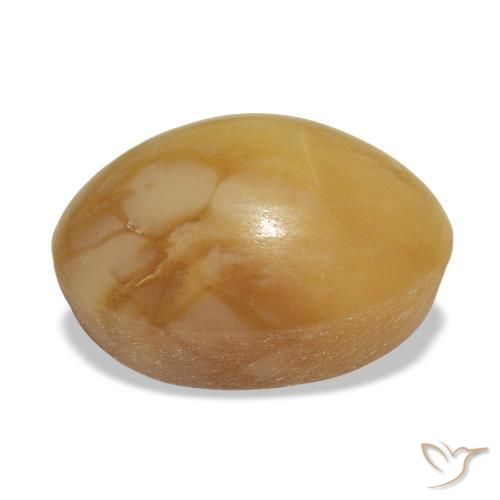 4,59 ctw natürlicher goldener Opal, Oval Schliff, Lichtundurchlässig