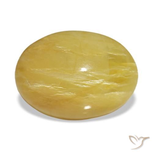 4,36 ctw natürlicher goldener Opal, Oval Schliff, Lichtundurchlässig