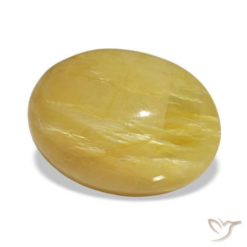 4,36 ctw natürlicher goldener Opal, Oval Schliff, Lichtundurchlässig