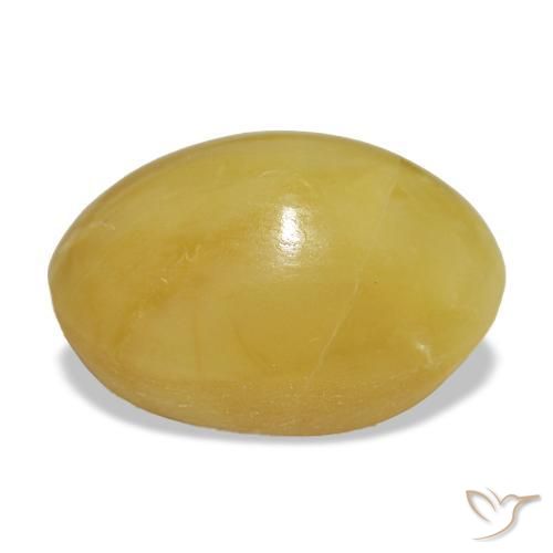 4,36 ctw natürlicher goldener Opal, Oval Schliff, Lichtundurchlässig