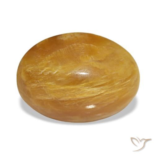 2,93 ctw natürlicher goldener Opal, Oval Schliff, Lichtundurchlässig