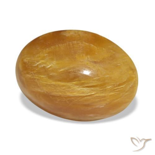 2,93 ctw natürlicher goldener Opal, Oval Schliff, Lichtundurchlässig
