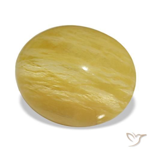 6,20 ctw natürlicher goldener Opal, Oval Schliff, Lichtundurchlässig