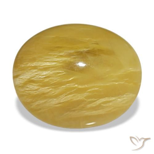 10,02 ctw natürlicher goldener Opal, Oval Schliff, Lichtundurchlässig