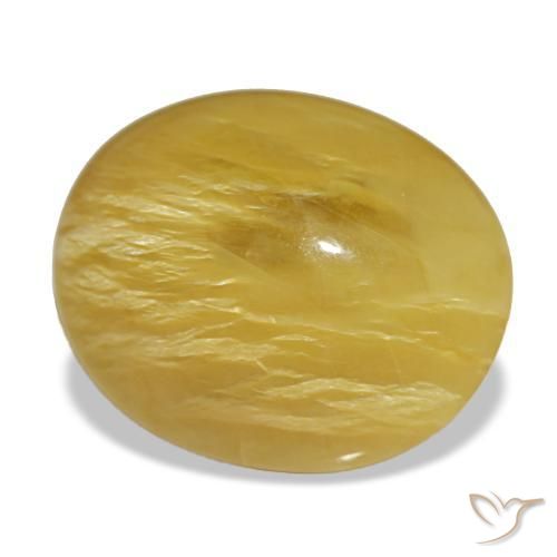 10,02 ctw natürlicher goldener Opal, Oval Schliff, Lichtundurchlässig