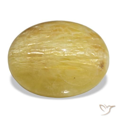 14,38 ctw natürlicher goldener Opal, Oval Schliff, Lichtundurchlässig