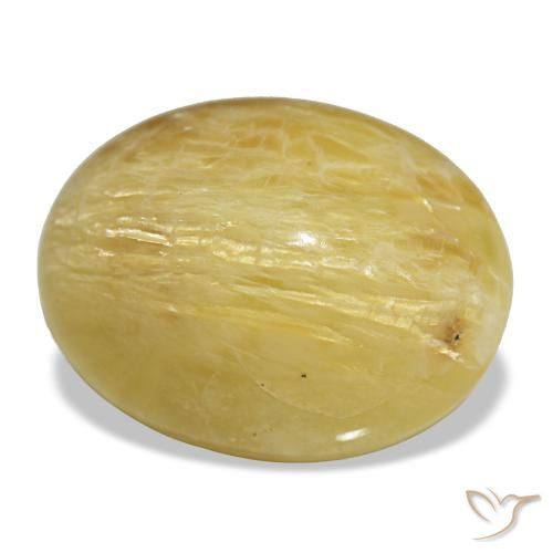 14,38 ctw natürlicher goldener Opal, Oval Schliff, Lichtundurchlässig