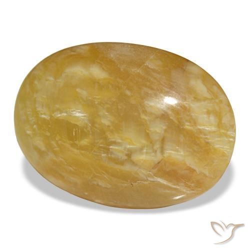 19,78 ctw natürlicher goldener Opal, Oval Schliff, Lichtundurchlässig