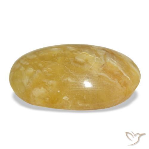 19,78 ctw natürlicher goldener Opal, Oval Schliff, Lichtundurchlässig