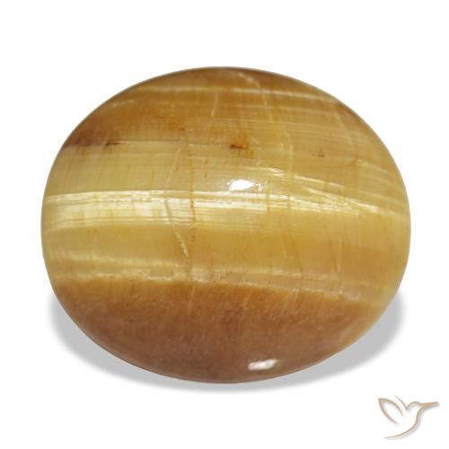 7,16 ctw natürlicher goldener Opal, Oval Schliff, Lichtundurchlässig