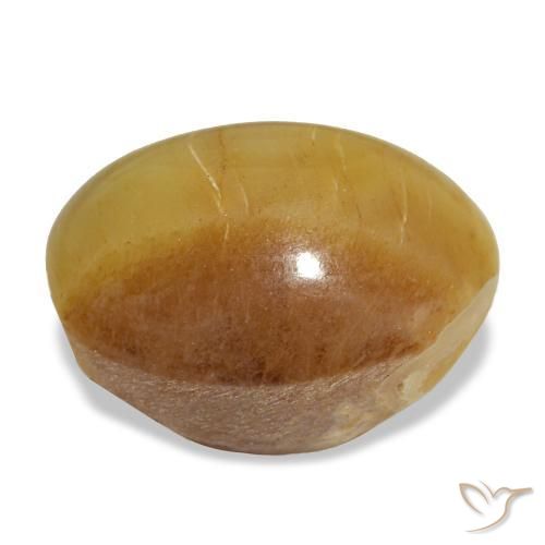7,16 ctw natürlicher goldener Opal, Oval Schliff, Lichtundurchlässig