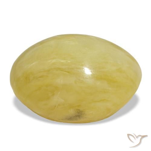 18,93 ctw natürlicher goldener Opal, Oval Schliff, Lichtundurchlässig