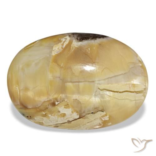 31,48 ctw natürlicher goldener Opal, Oval Schliff, Lichtundurchlässig
