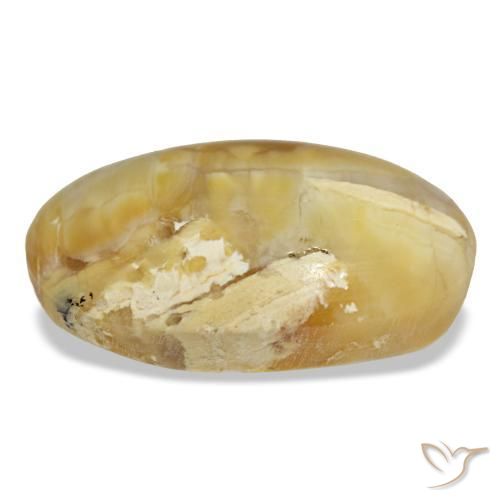 31,48 ctw natürlicher goldener Opal, Oval Schliff, Lichtundurchlässig