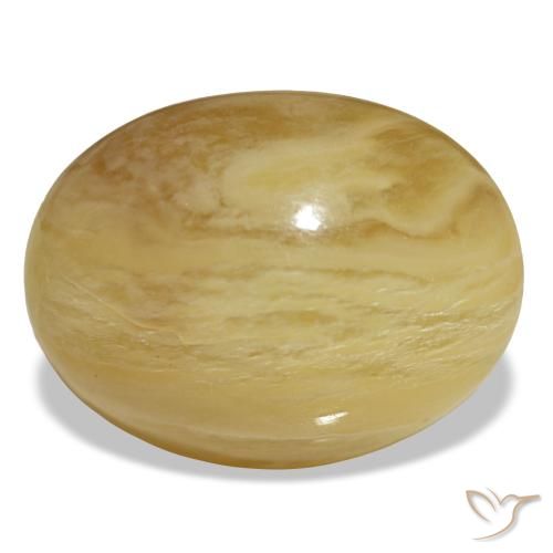 20,55 ctw natürlicher goldener Opal, Oval Schliff, Lichtundurchlässig