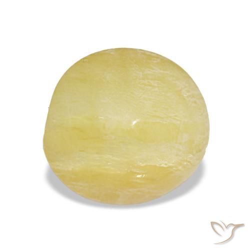 1,78 ctw natürlicher gelber Opal, Oval Schliff, Lichtundurchlässig