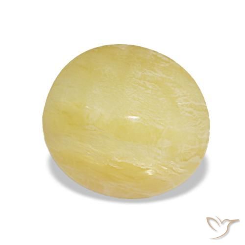 1,78 ctw natürlicher gelber Opal, Oval Schliff, Lichtundurchlässig