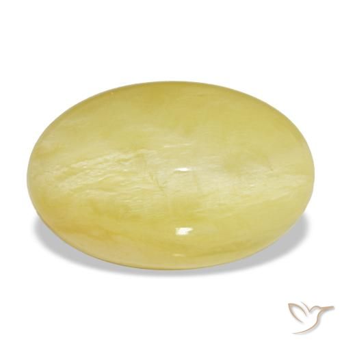 5.95ct Gelber Opal, Oval, Lichtundurchlässig
