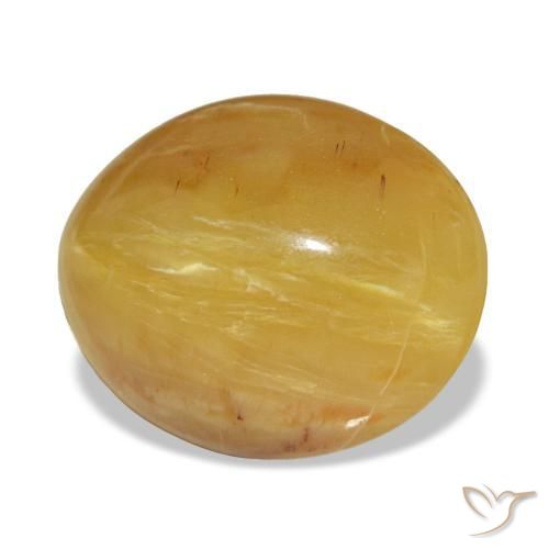 5,89 ctw natürlicher goldener Opal, Oval Schliff, Lichtundurchlässig