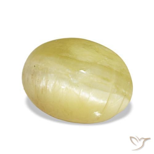 2,24 ctw natürlicher gelber Opal, Oval Schliff, Lichtundurchlässig
