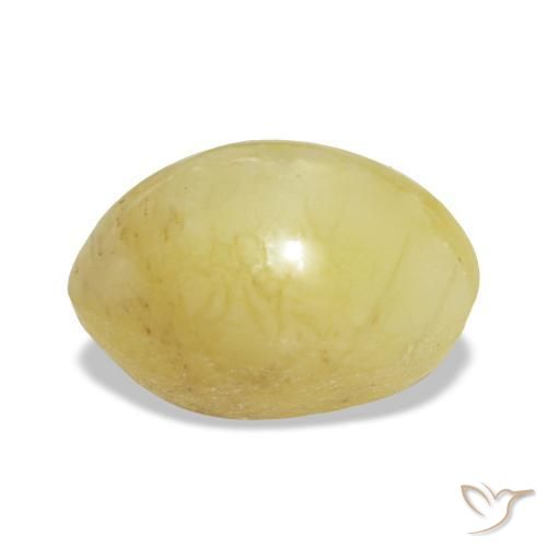 2,24 ctw natürlicher gelber Opal, Oval Schliff, Lichtundurchlässig