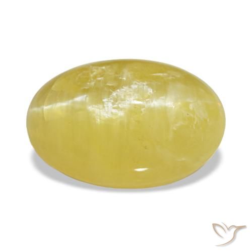 3.78ct Gelber Opal, Oval, Lichtundurchlässig