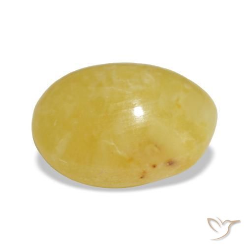 2,80 ctw natürlicher gelber Opal, Oval Schliff, Lichtundurchlässig