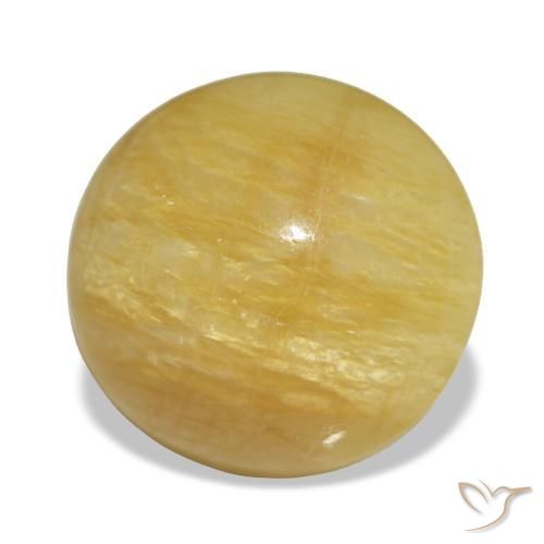 4,42 ctw natürlicher goldener Opal, Oval Schliff, Lichtundurchlässig