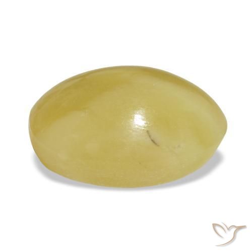 2,65 ctw natürlicher gelber Opal, Oval Schliff, Lichtundurchlässig