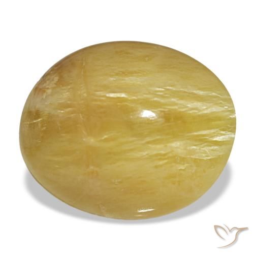 5.55ct Gelber Opal, Oval, Lichtundurchlässig