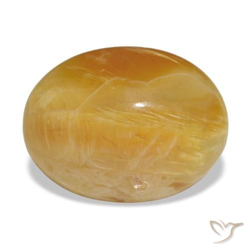 2,97 ctw natürlicher goldener Opal, Oval Schliff, Lichtundurchlässig