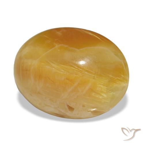 2,97 ctw natürlicher goldener Opal, Oval Schliff, Lichtundurchlässig
