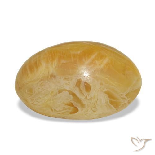 2,97 ctw natürlicher goldener Opal, Oval Schliff, Lichtundurchlässig