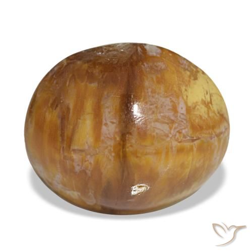 5,76 ctw natürlicher brauner Opal, Oval Schliff, Lichtundurchlässig
