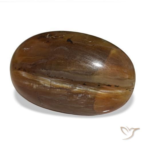 26,12 ctw natürlicher brauner Opal, Oval Schliff, Lichtundurchlässig