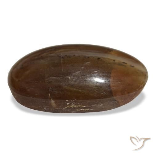 26,12 ctw natürlicher brauner Opal, Oval Schliff, Lichtundurchlässig