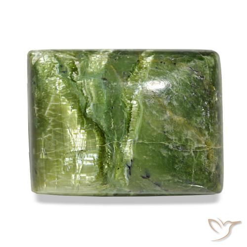 25,23 ctw natürlicher grüner Opal, Baguette, Lichtundurchlässig